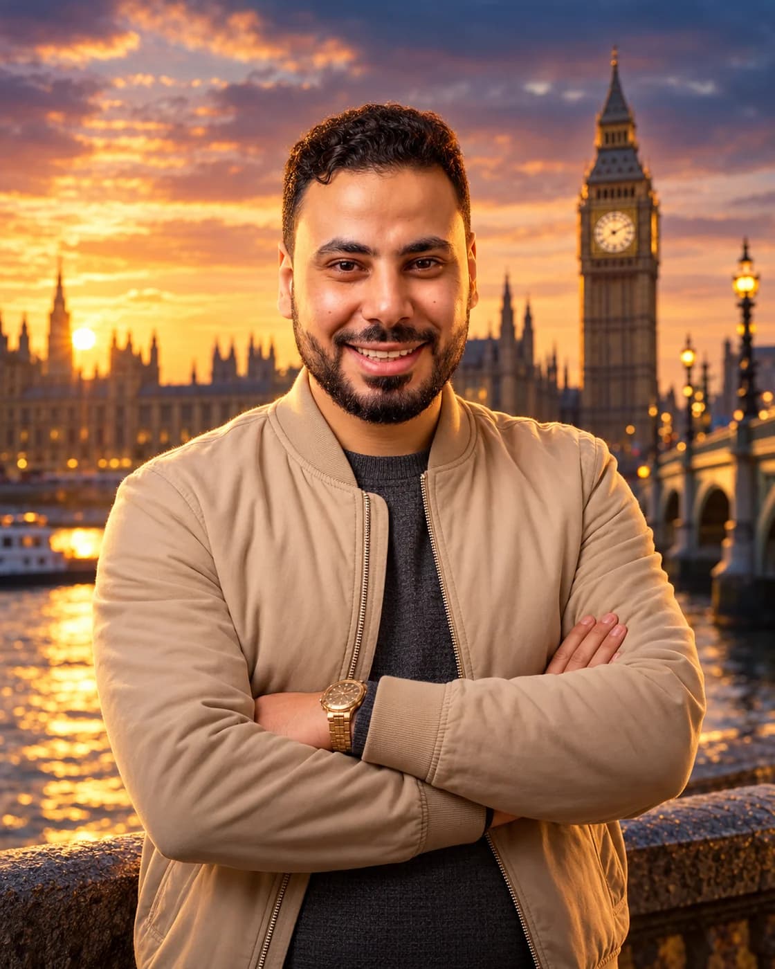 محمد الحناوي في أجواء لندن الذهبية أمام بيج بن